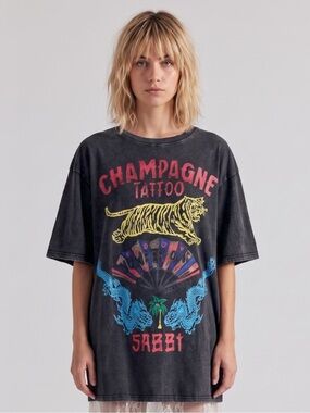 Sabbi Champagne Tattoo Tee Shirt
